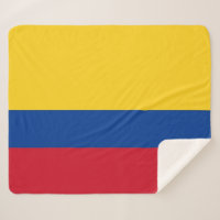 Patriotic Sherpa Blanket mit kolumbianischer Flagg