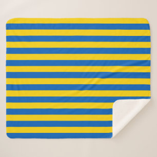 Patriotic Sherpa Blanket mit ukrainischer Flagge Sherpadecke