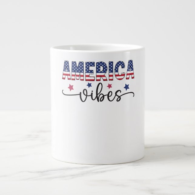 patriotic shirt america shirt 4th of july  Jumbo-Tasse (Vorderseite)