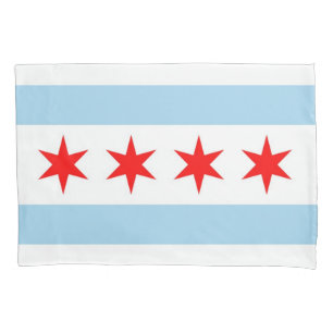 Patriotic Single Pillowcase Fahne in Chicago, USA Kissenbezug