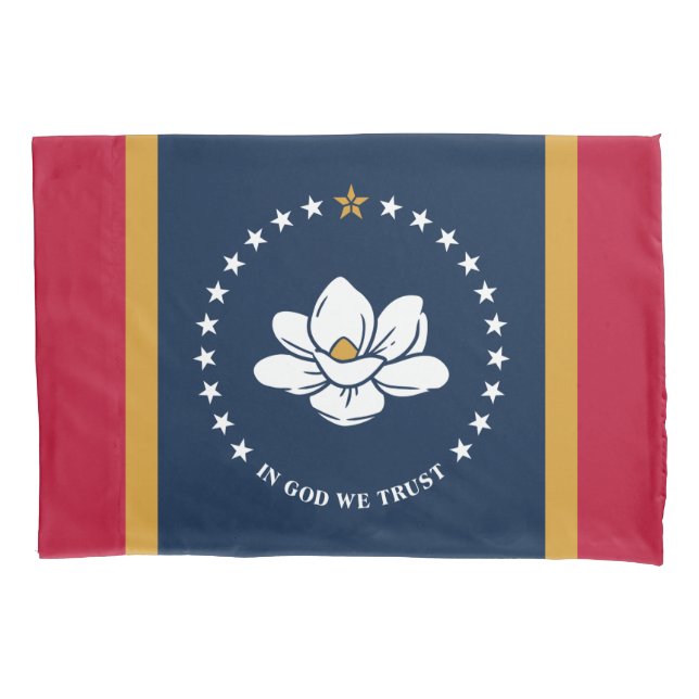 Patriotic Single Pillowcase, flag of Mississipi Kissenbezug (Vorderseite)