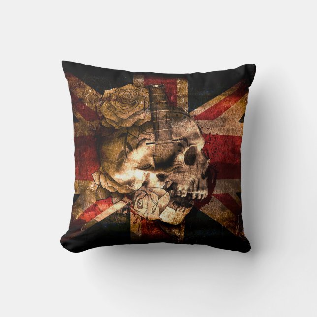Patriotic Skull Kissen (Vorderseite)