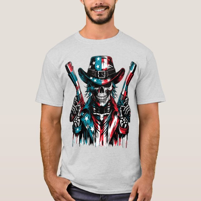 Patriotic Skull T-Shirt (Vorderseite)