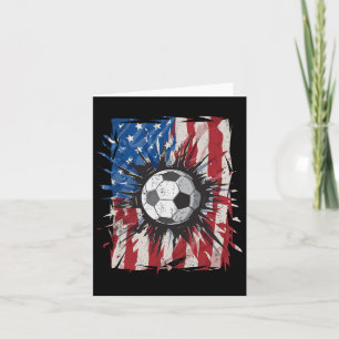 Patriotic Soccer 4. Juli Männer US-amerikanische F Karte