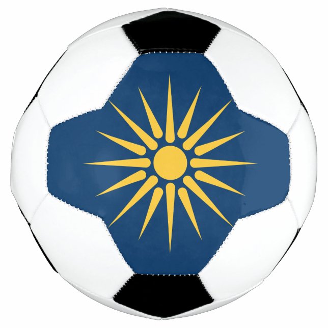 Patriotic Soccer Ball with Flag of Macedonia (Vorderseite)