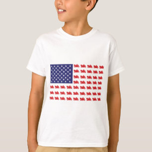 Patriotic Sport Cruiser Motorrad T-Shirt