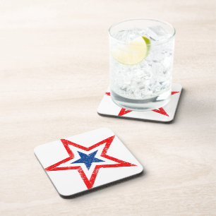 Patriotic Star Drink Untersetzer
