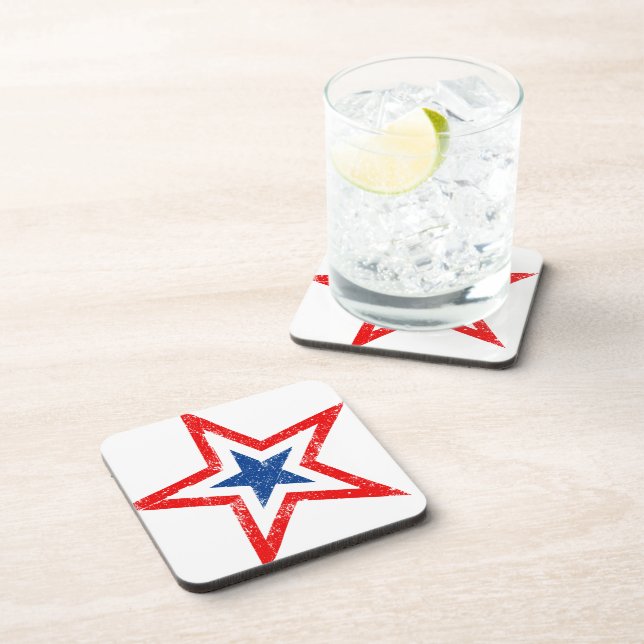 Patriotic Star Drink Untersetzer (Rechte Seite)