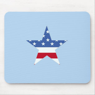 Patriotic Star Mouse Pad Mousepad