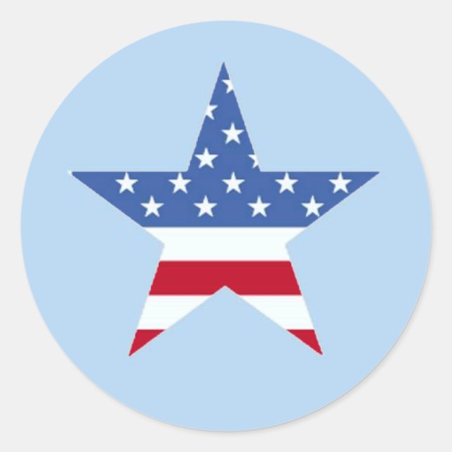 Patriotic Star Sticker (Vorderseite)