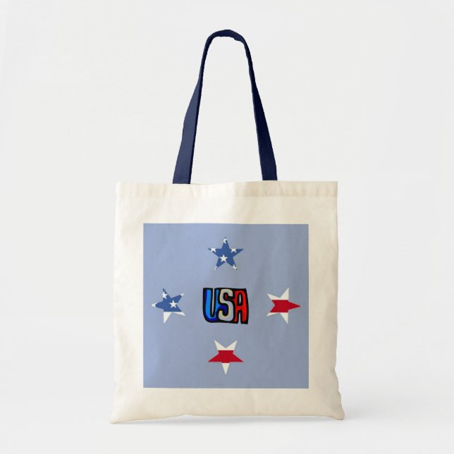 Patriotic Stars Bag Tragetasche (Vorne)