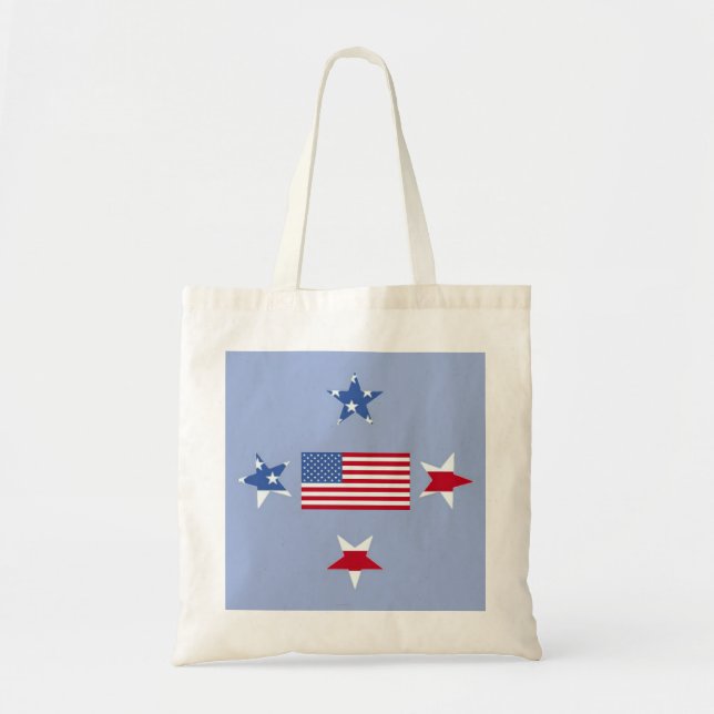 Patriotic Stars Bag Tragetasche (Vorne)