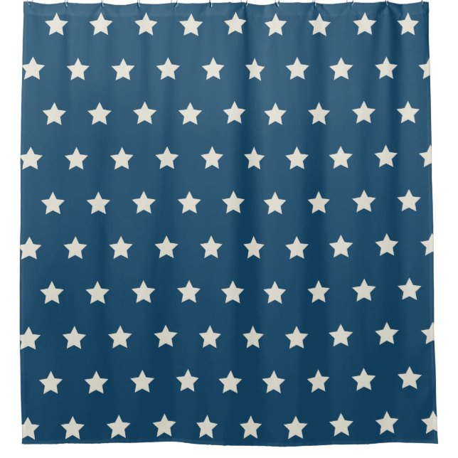 Patriotic Stars Duschvorhang (Vorderseite)