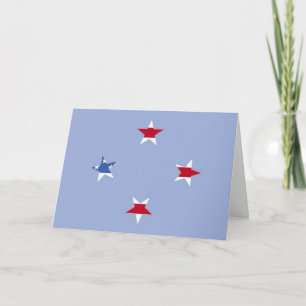 Patriotic Stars Grußkarte Karte