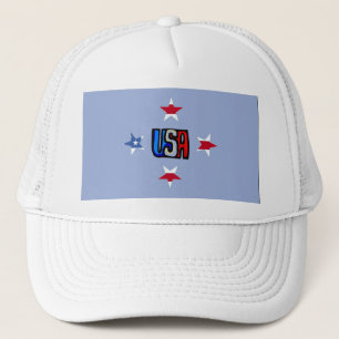 Patriotic Stars Hat Truckerkappe