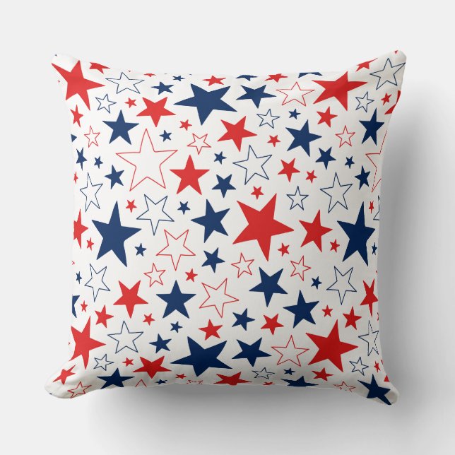 Patriotic Stars Pillow Kissen (Vorderseite)