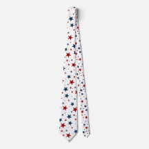 Patriotic Stars Red White Blue Pattern