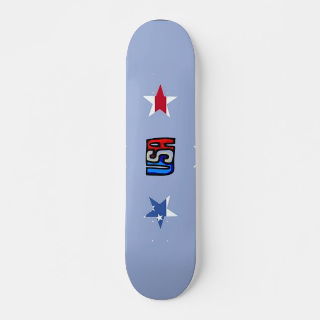 Patriotic Stars Skateboard (Vorne)