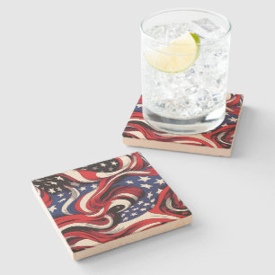 Patriotic Stone Untersetzer