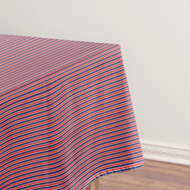 Patriotic Stripes Cotton Tablecloth Tischdecke (Beispiel)