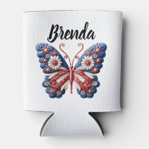 Patriotic Sublimination Butterfly Custom Dosenkühler