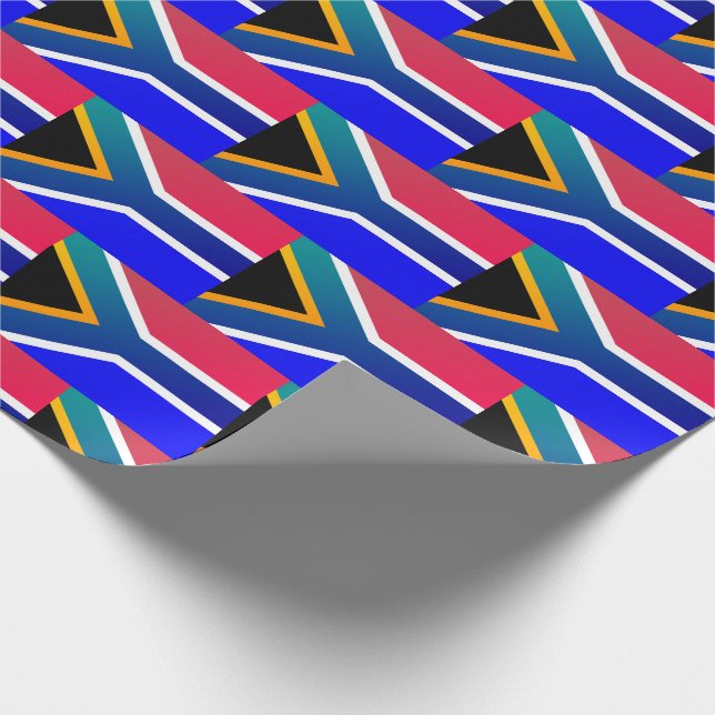Patriotic SÜDAFRIKA Flag LILA TINT Geschenkpapier (Ecke)