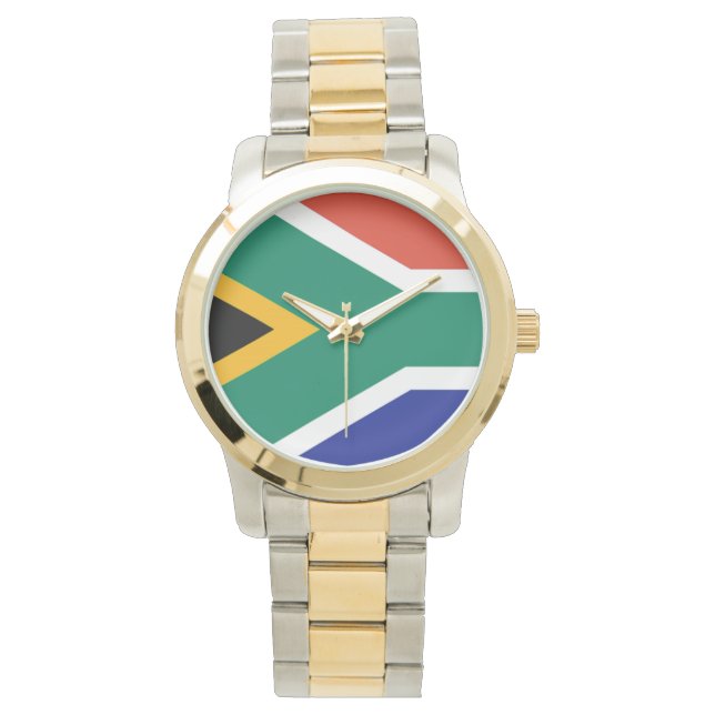 Patriotic Südafrika flagge Bokke Armbanduhr (Vorderseite)