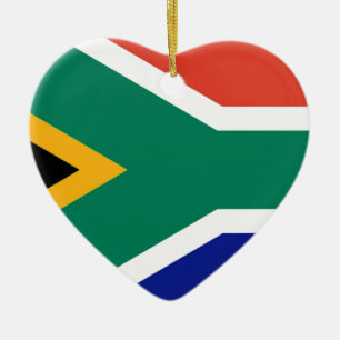 Patriotic Südafrika flagge Bokke Keramikornament