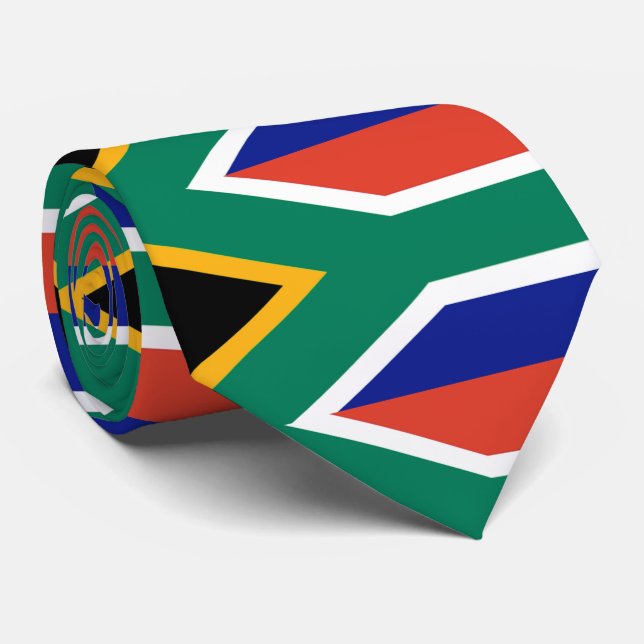 Patriotic Südafrika flagge Bokke Krawatte (Gerollt)