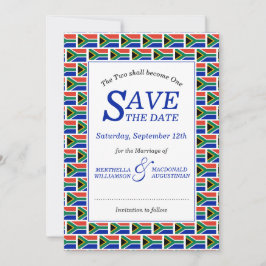 Patriotic SÜDAFRIKA Save The Date