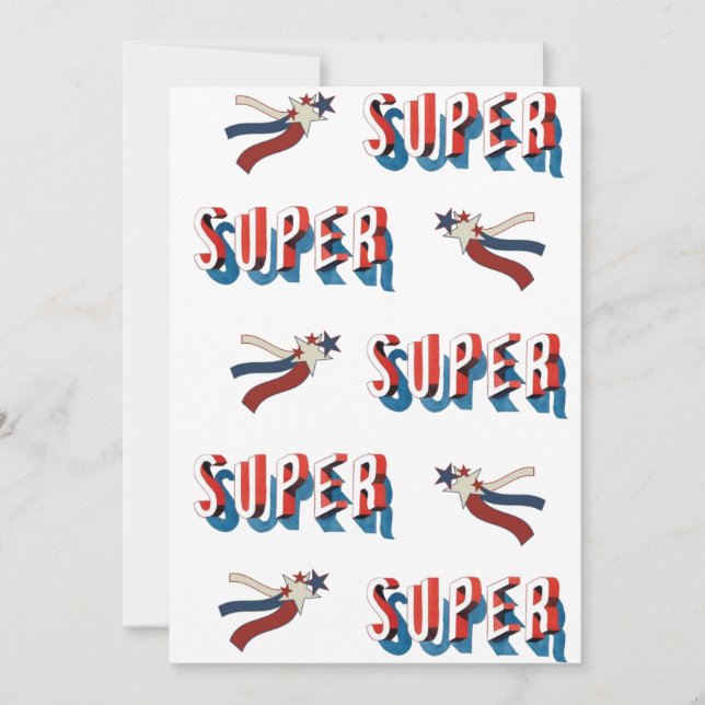 Patriotic Super Star Preisverleihung Einladung (Vorderseite)