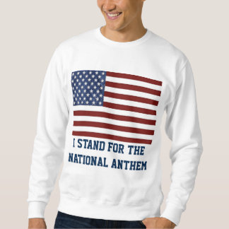 Patriotic Sweatshirt American Flag National Anthe