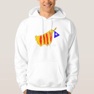 Patriotic Symbol, Catalonia, freedom dove. Hoodie