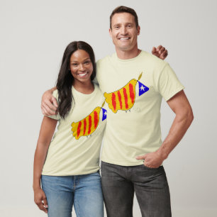 Patriotic Symbol, Catalonia, freedom dove. T-Shirt