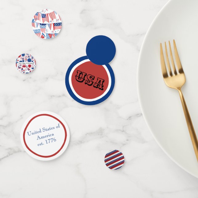 🎉 Patriotic Table Confetti Konfetti (Gruppe)