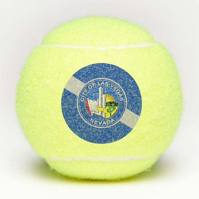 Patriotic Tennis Ball mit Flag Las Vegas, USA (Vorderseite)
