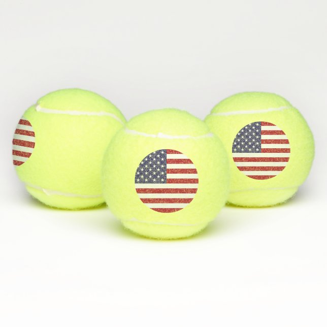 Patriotic Tennis Ball mit Flagge der USA (Multi)