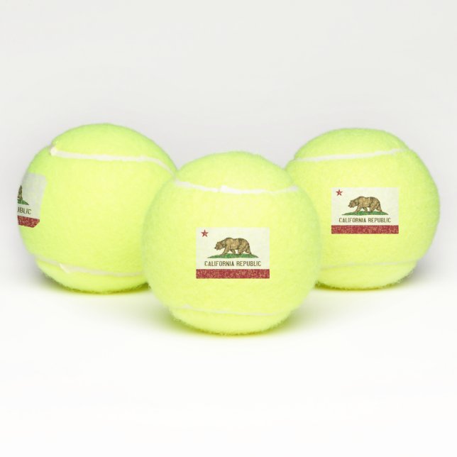 Patriotic Tennis Ball mit Flagge Kaliforniens, USA (Multi)