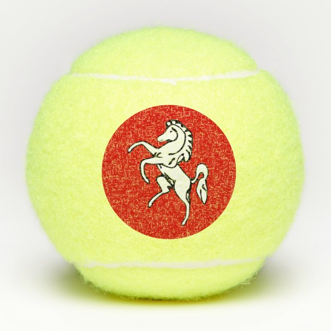 Patriotic Tennis Ball with Flag of Kent County (Vorderseite)