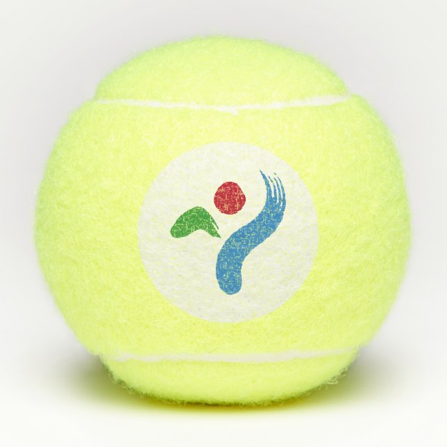 Patriotic Tennis Ball with Flag of Seoul (Vorderseite)