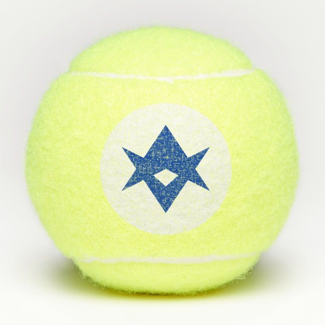 Patriotic Tennis Ball with Flag of Toyota City (Vorderseite)
