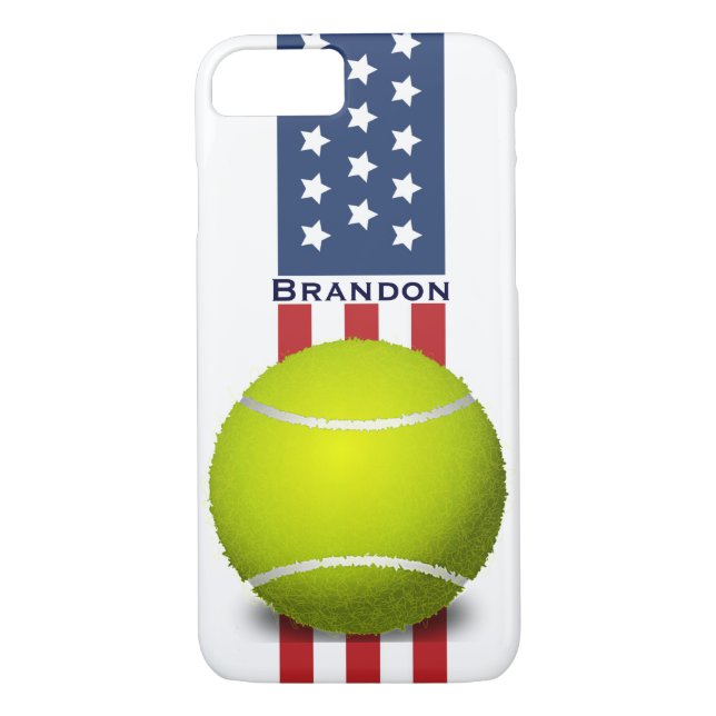 Patriotic Tennis Design iPhone 7 Fall Case-Mate iPhone Hülle (Rückseite)