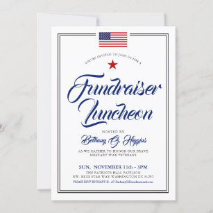 Patriotic Themed Event American Flag Einladung