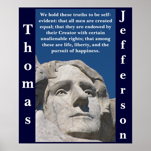 Patriotic Thomas Jefferson Poster (Vorne)