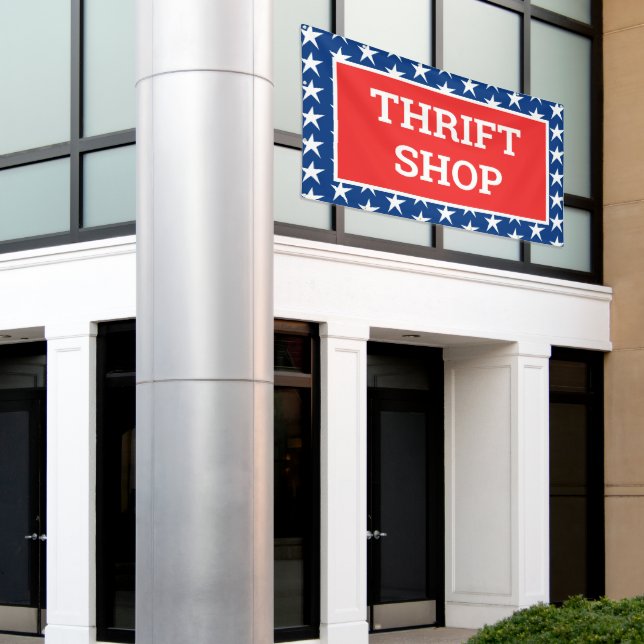 Patriotic Thrift Shop Banner (Äußeres Gebäude)