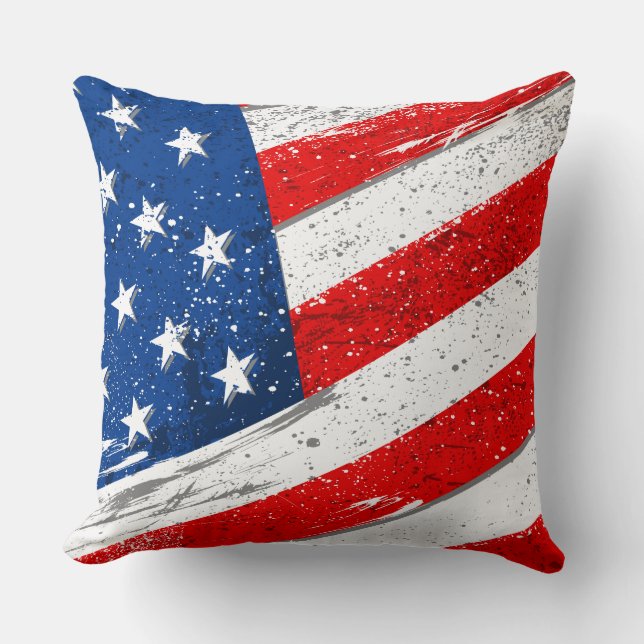Patriotic Throw Kissen (Vorderseite)