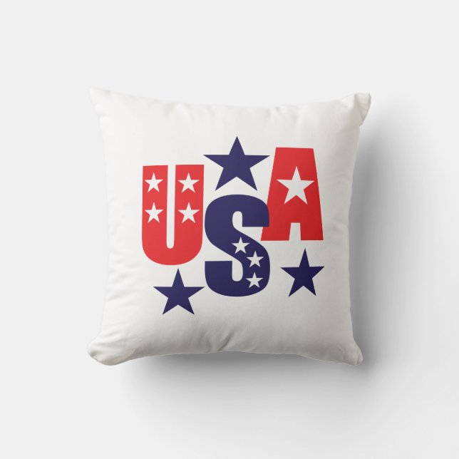 Patriotic Throw Kissen (Vorderseite)
