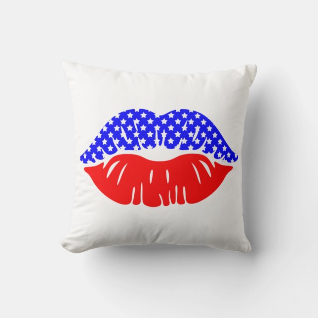 Patriotic Throw Kissen (Vorderseite)