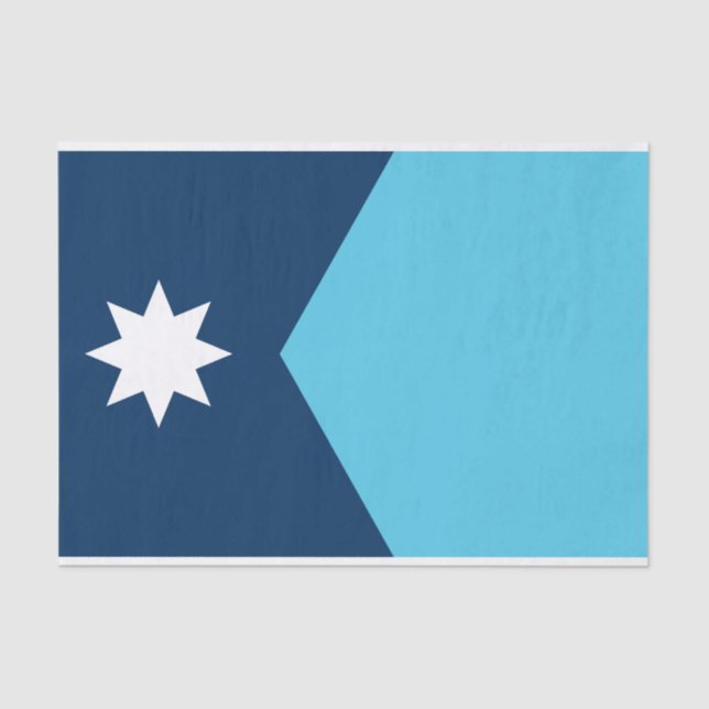 Patriotic tissue paper with flag of Minnesota, USA Seidenpapier (Vorderseite)