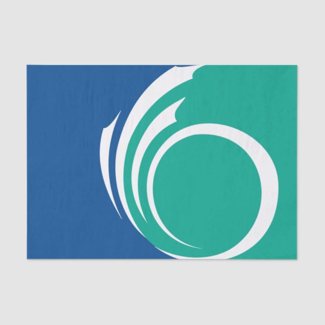 Patriotic tissue paper with flag of Ottawa, Canada Seidenpapier (Vorderseite)